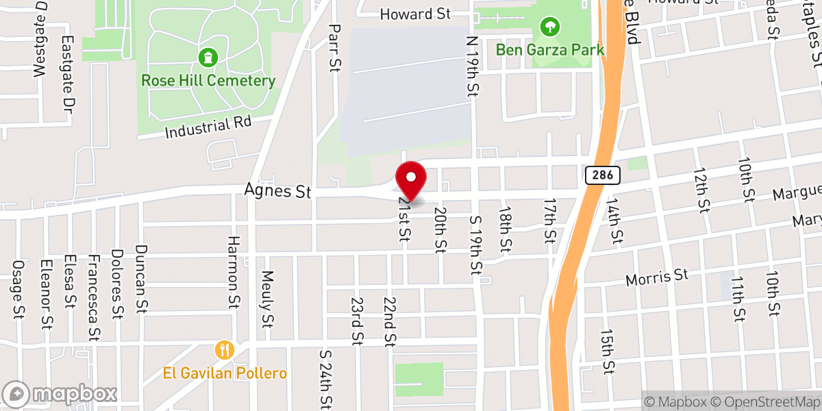 Map showing location of Grace Bible Fellowship