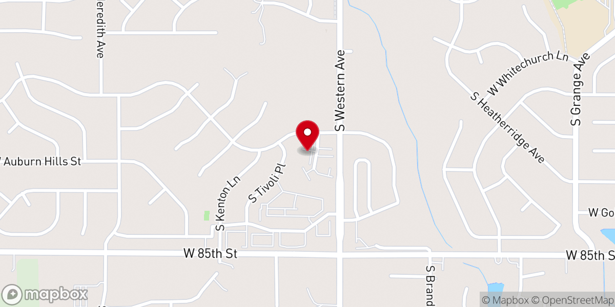 Map showing location of Sioux Falls Wedding Venues