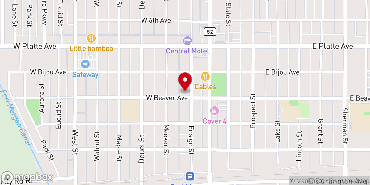 Map showing location of Berean Bible Church