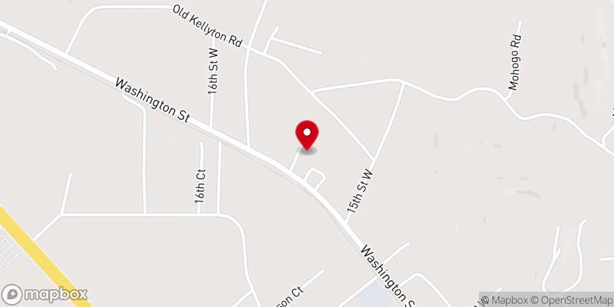 Map showing location of Alexander City True Holiness Church