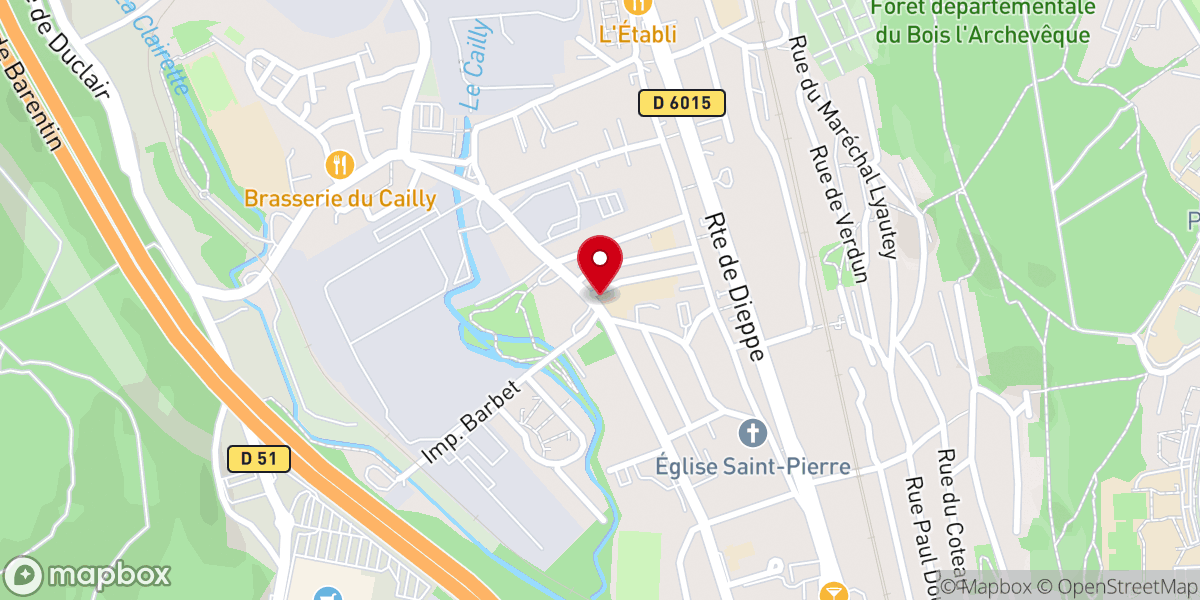 Map showing location of Chapelle Saint Simeon