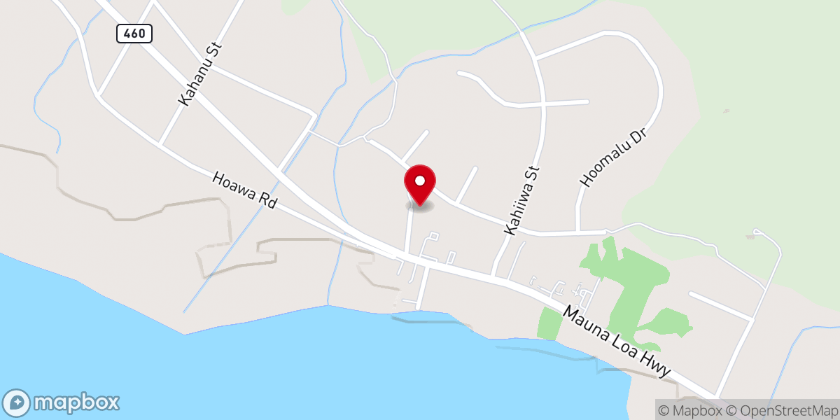 Map showing location of Ierusalema Pomaikai Church