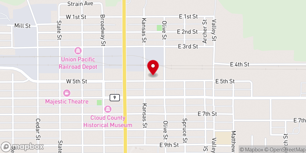 Map showing location of Our Lady of Perpetual Help Catholic Church
