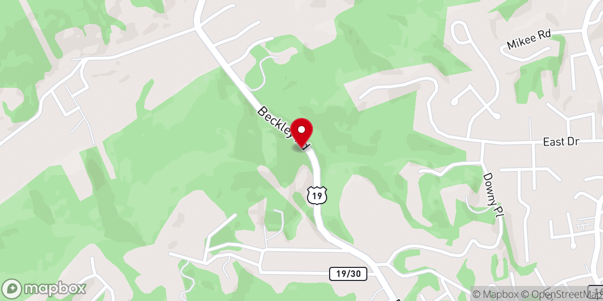 Map showing location of Harvest Outreach Center