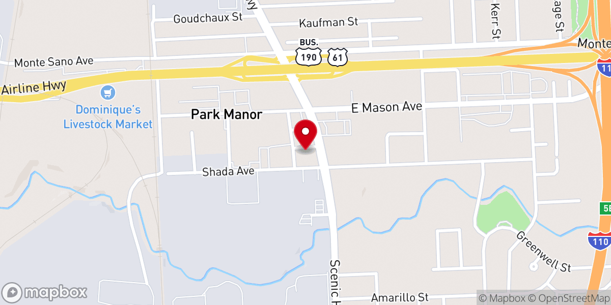 Map showing location of Allen Chapel African Methodist Episcopal Church
