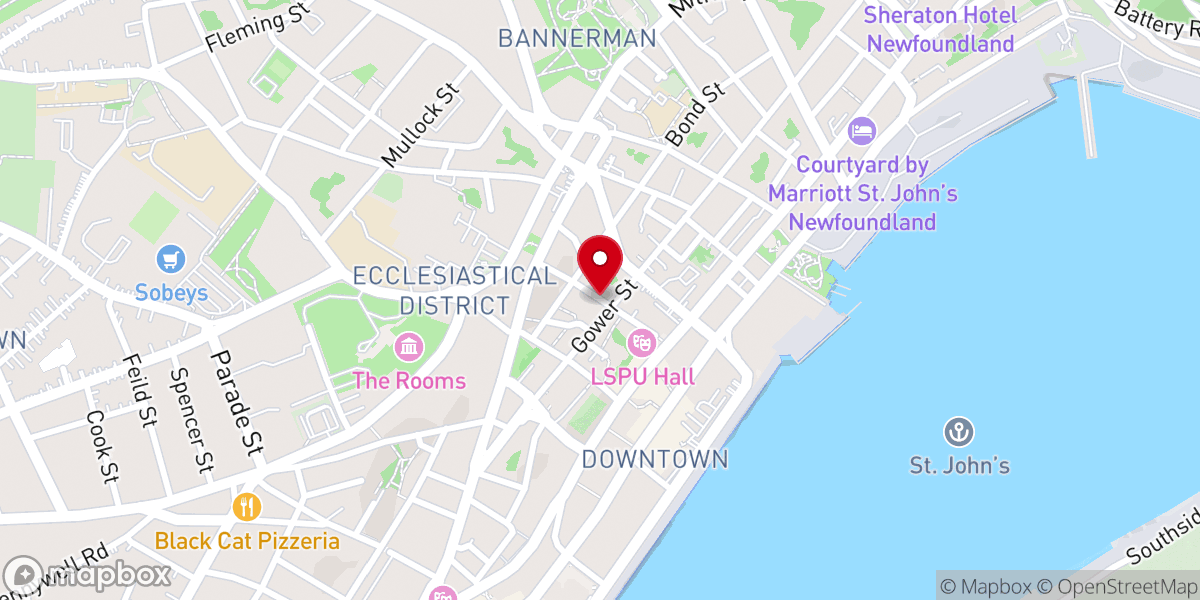 Map showing location of Jelly Bean Row