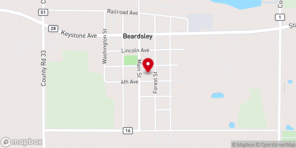 Map showing location of Saint Mary's Catholic Church