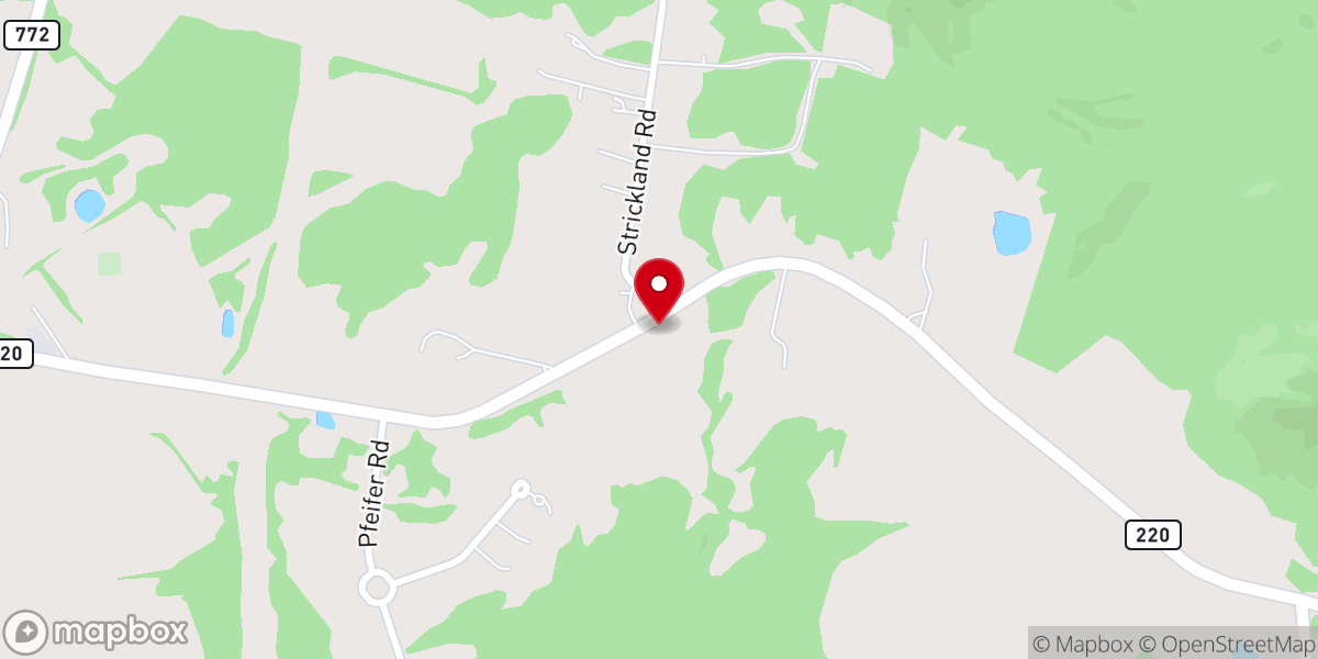 Map showing location of Redeemer Church of Piketon, Ohio