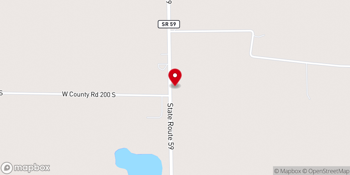 Map showing location of Maple Grove Church