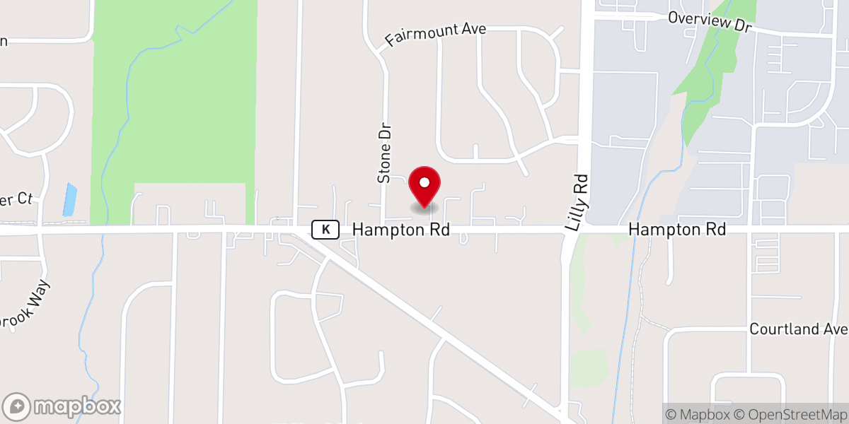 Map showing location of Apostolic Christian Church