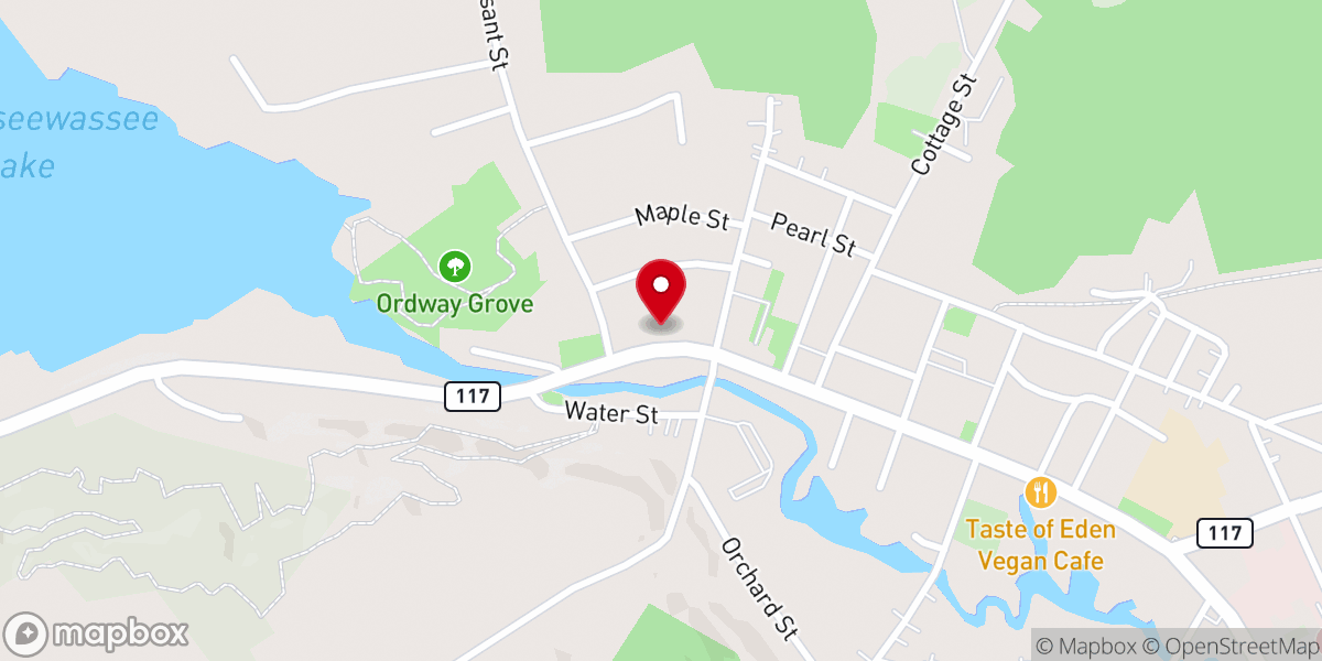 Map showing location of First Universalist Church of Norway UU