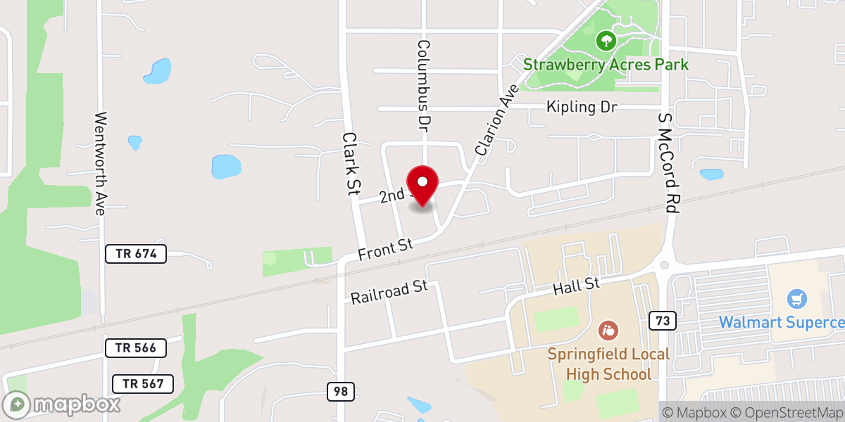 Map showing location of Living Faith United Methodist Church