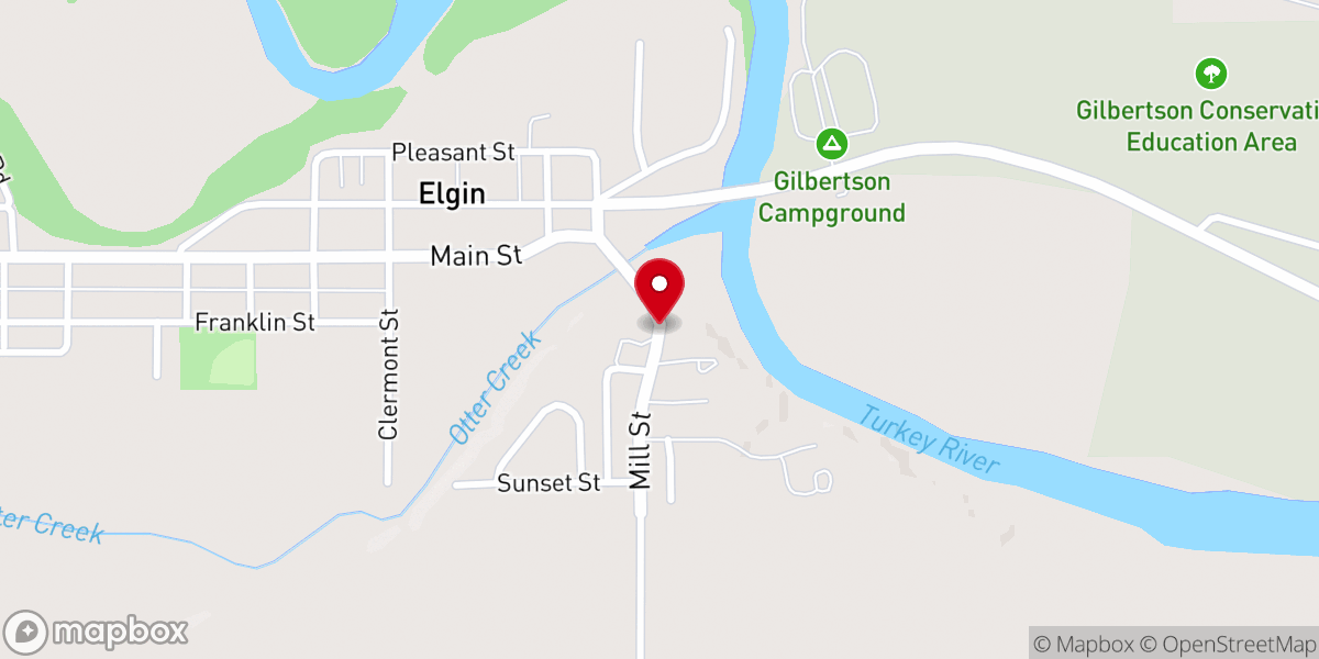 Map showing location of Apostolic Christian Church