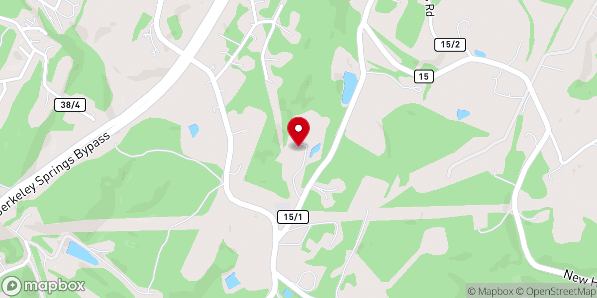 Map showing location of FUMC- The Blue