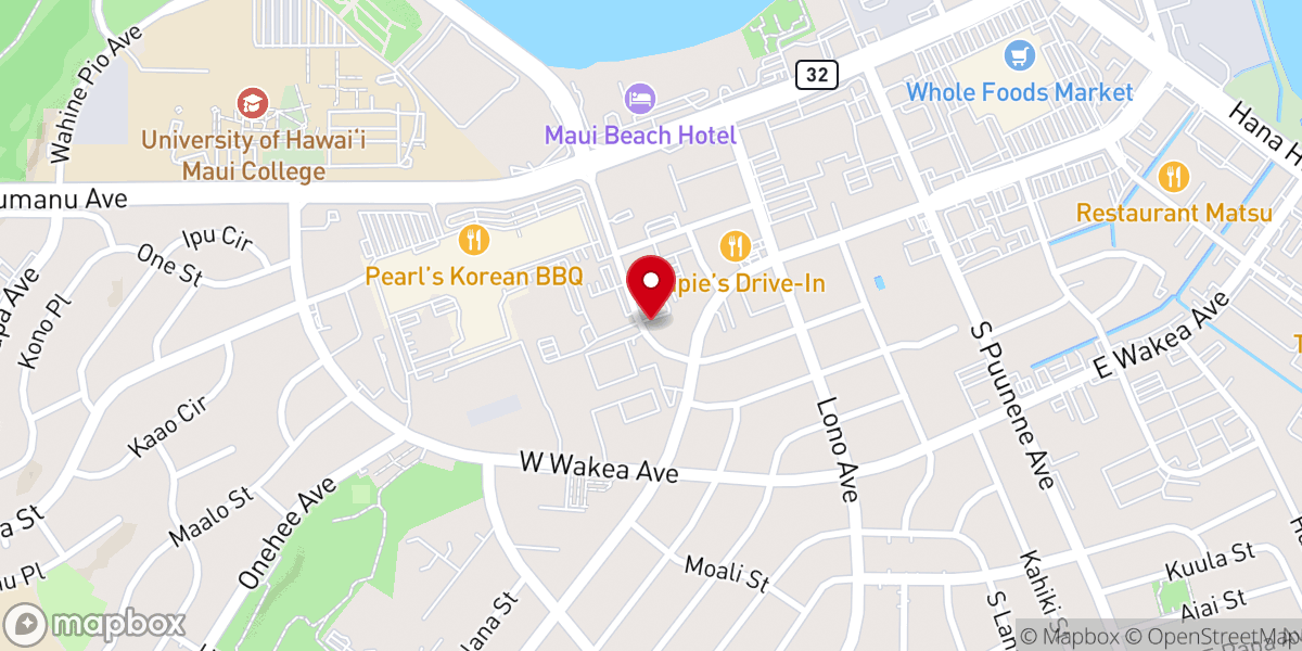 Map showing location of Seicho No-Ie Maui