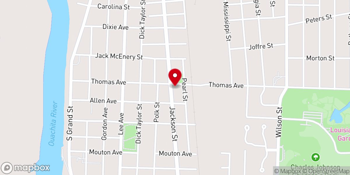 Map showing location of St Paul United Methodist Church