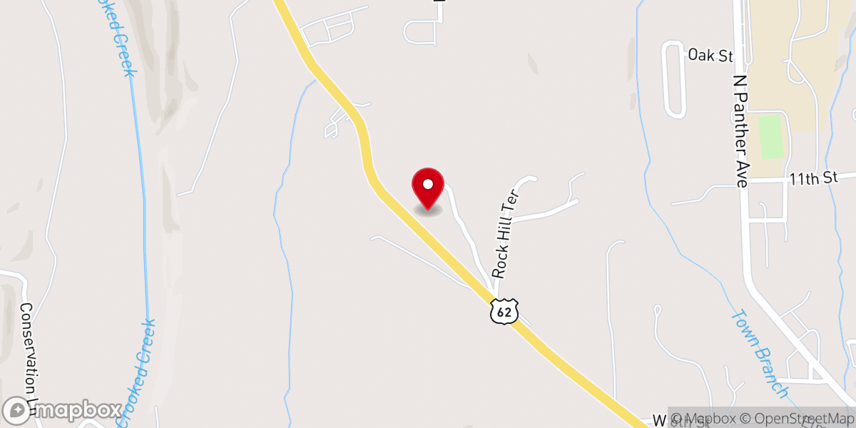 Map showing location of Yellville Seventh-Day Adventist Church