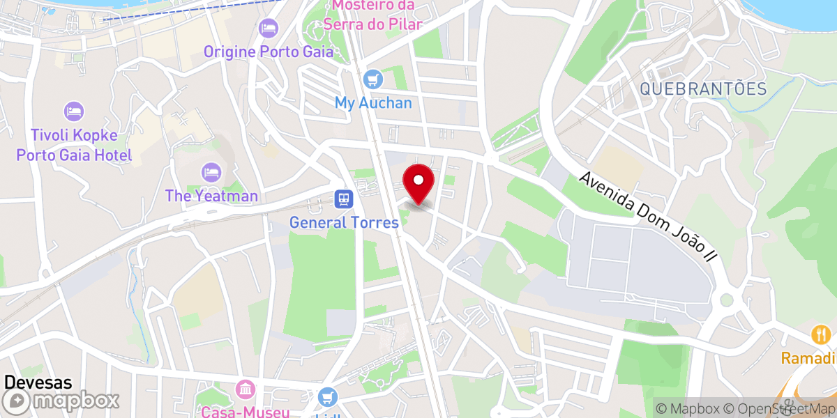 Map showing location of IGREJA LUSITANA (COMUNHÃO ANGLICANA) - CENTRO DIOCESANO