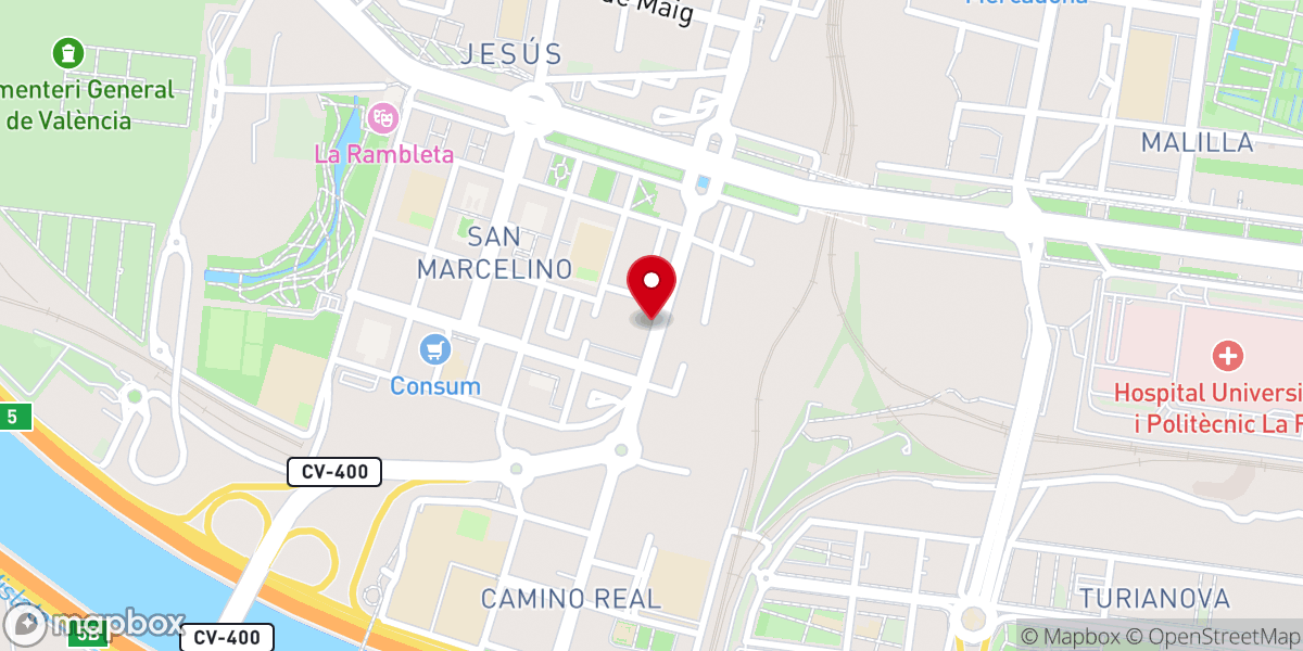 Map showing location of Iglesia Pentecostal Unida de España