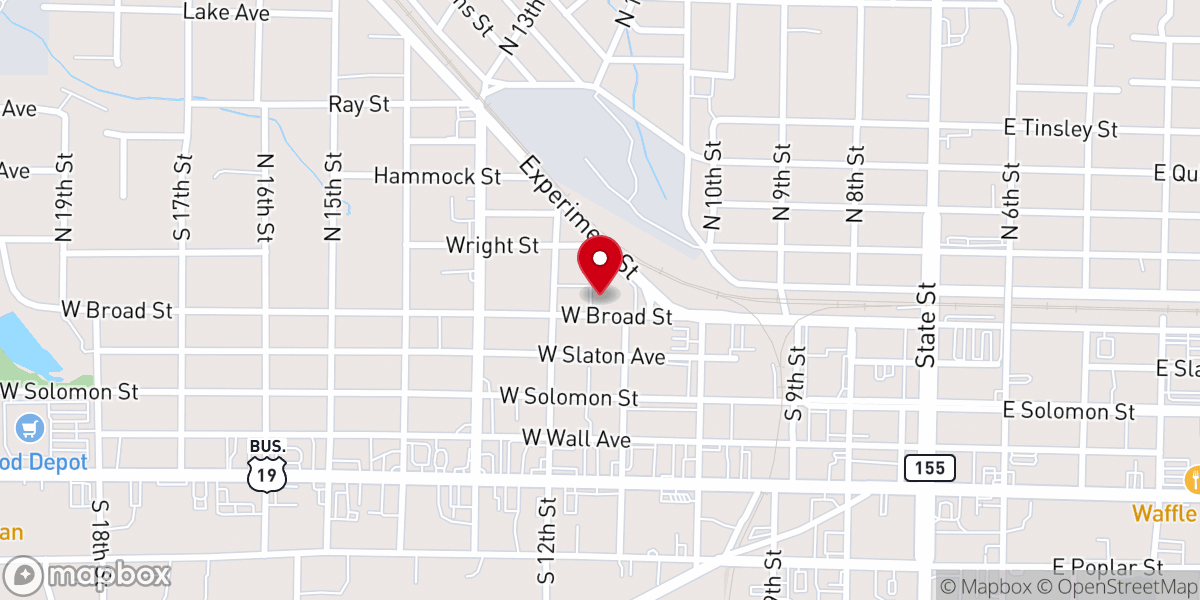 Map showing location of New Beginnings Community Baptist Church
