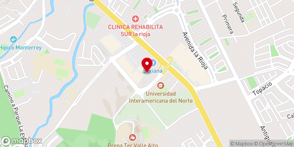 Map showing location of Parroquia El Señor de la Misericordia