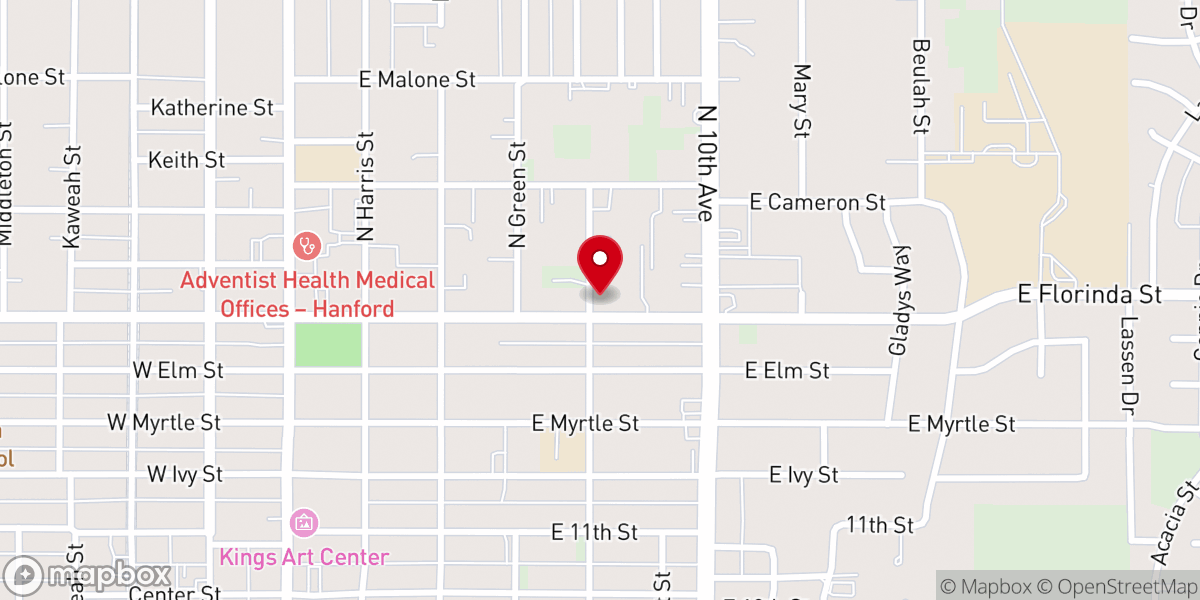 Map showing location of Mustard Seed Faith Christian