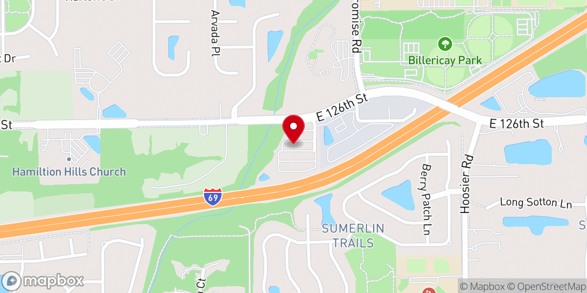 Map showing location of Providence Reformed Baptist Church