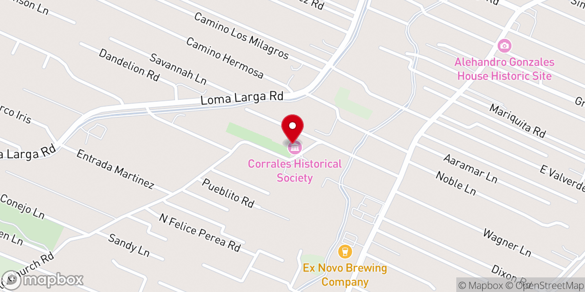Map showing location of Casa San Ysidro