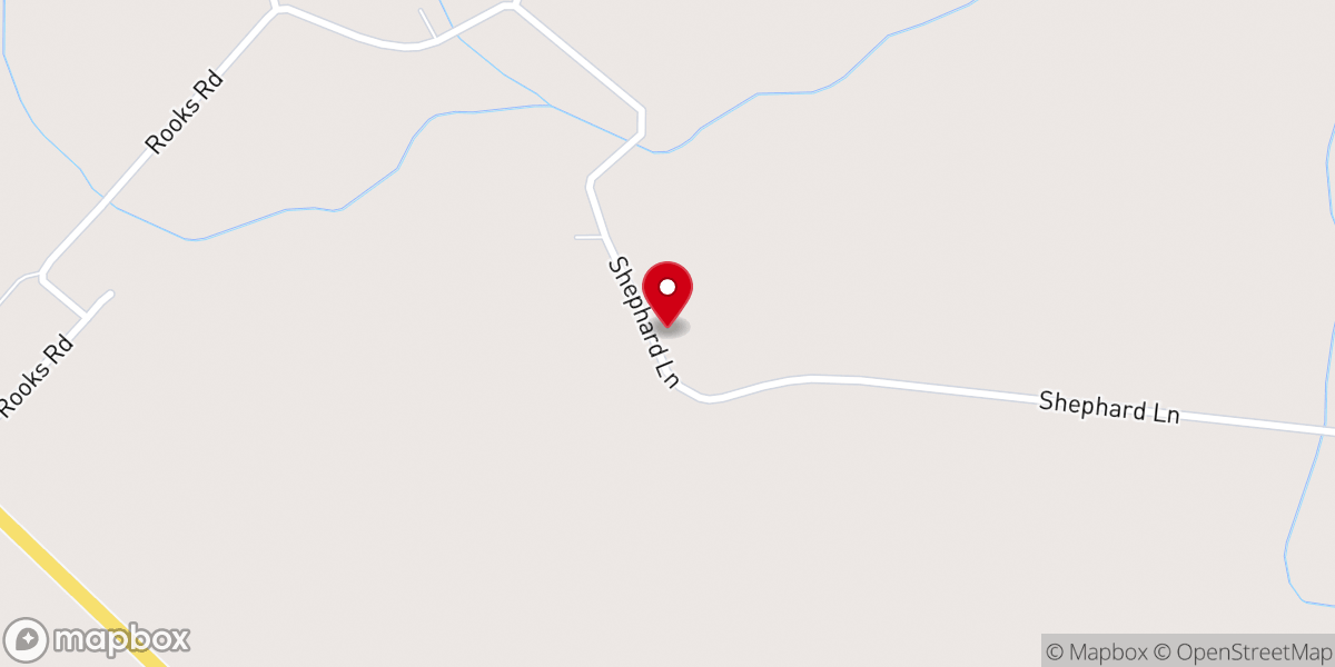 Map showing location of First Baptist Roduco