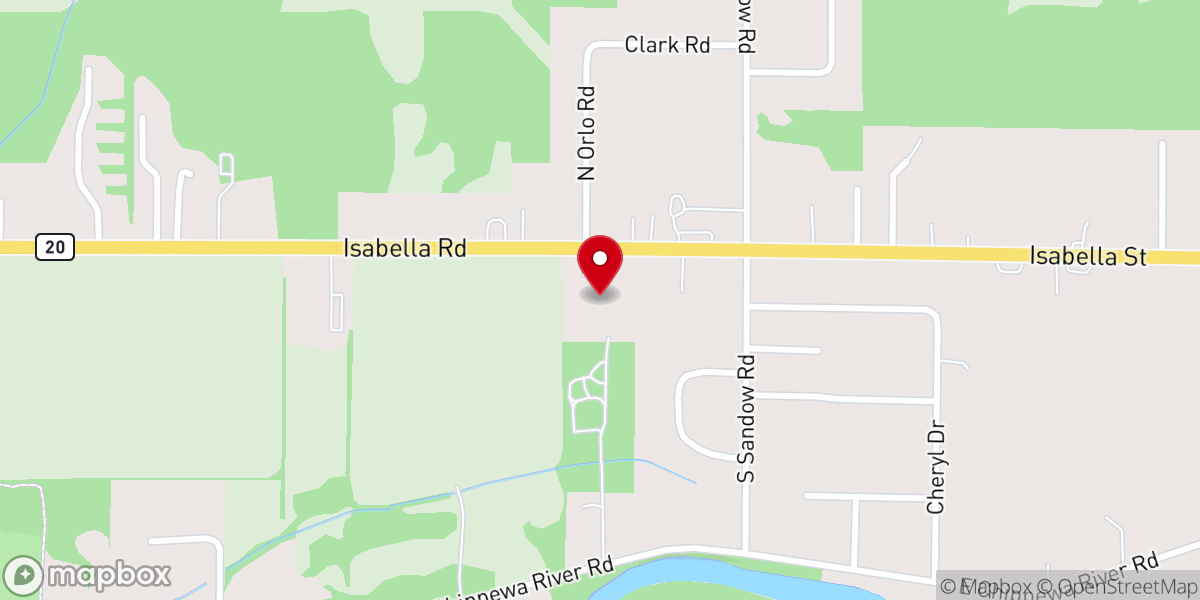 Map showing location of Nease Memorial Church