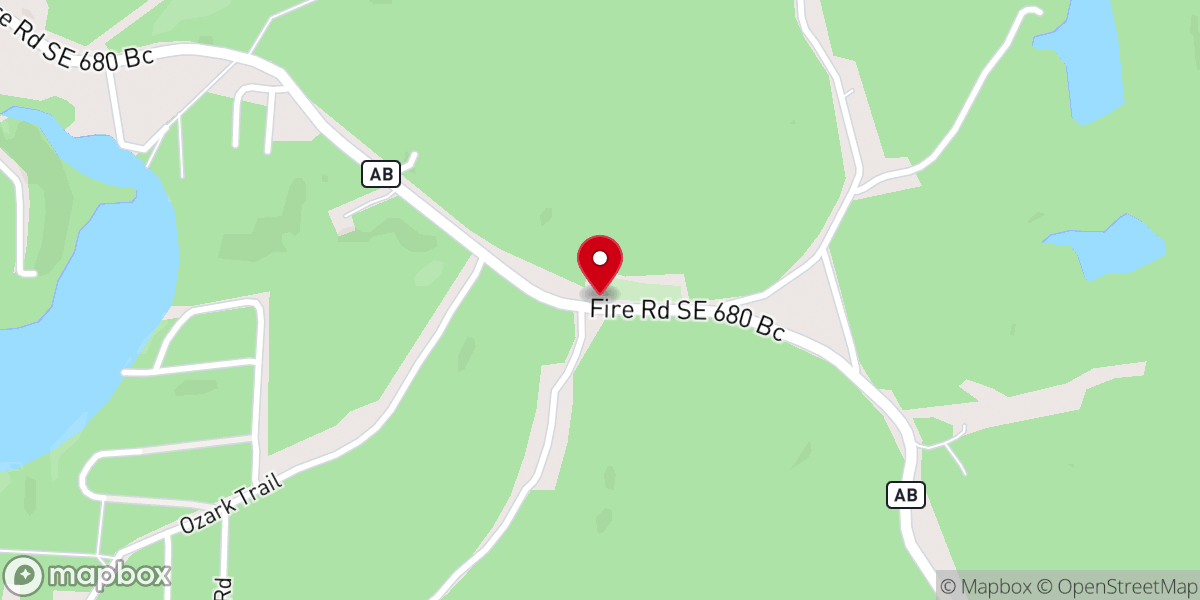 Map showing location of Brushy Chapel