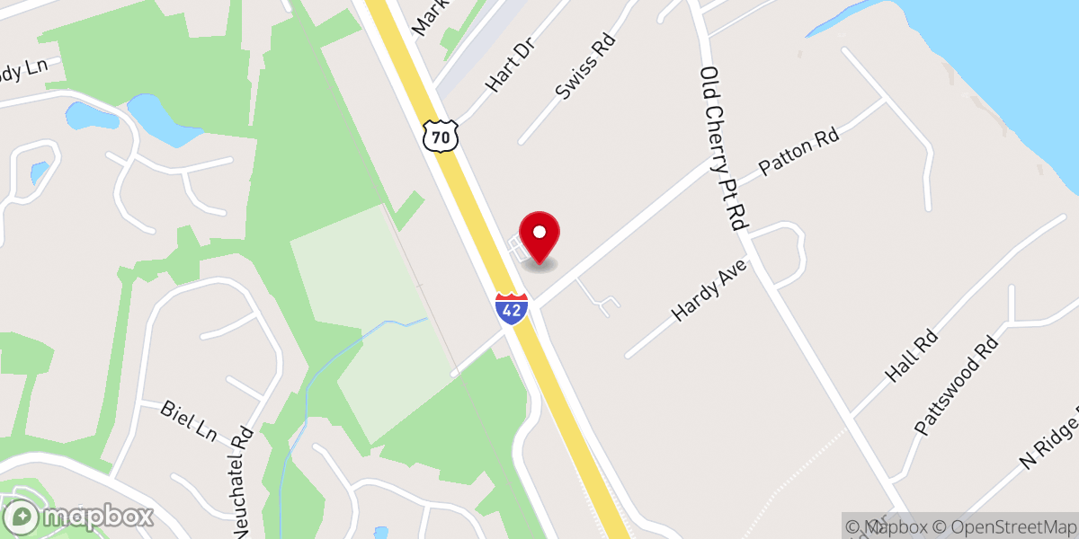 Map showing location of Berean Community Church