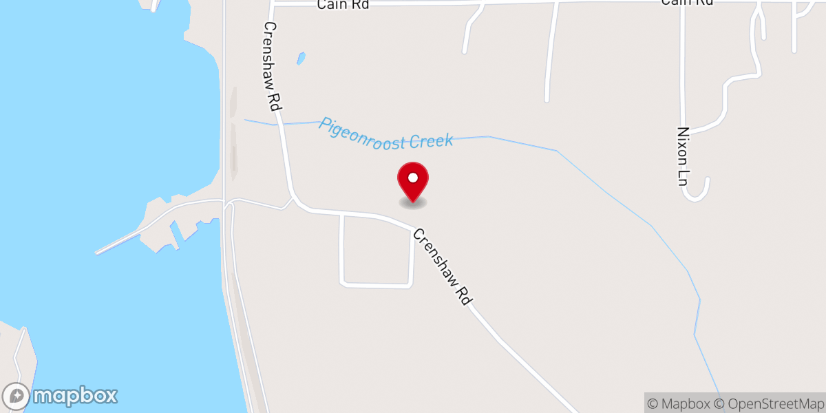 Map showing location of Mount Zion Chapel