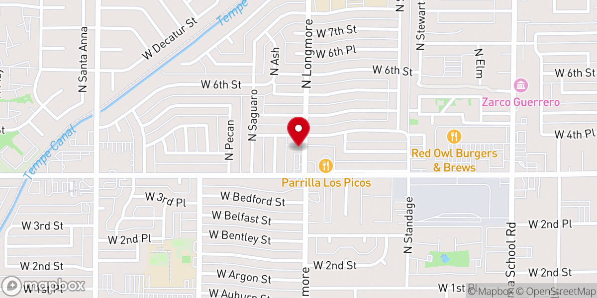 Map showing location of Iglesia Pentecostal Unida Hispana (IPUH)