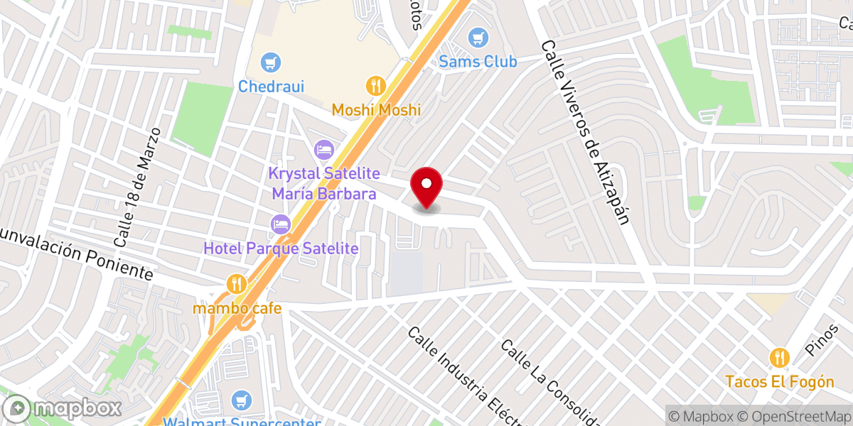 Map showing location of Iglesia Cristiana Unifam Viveros