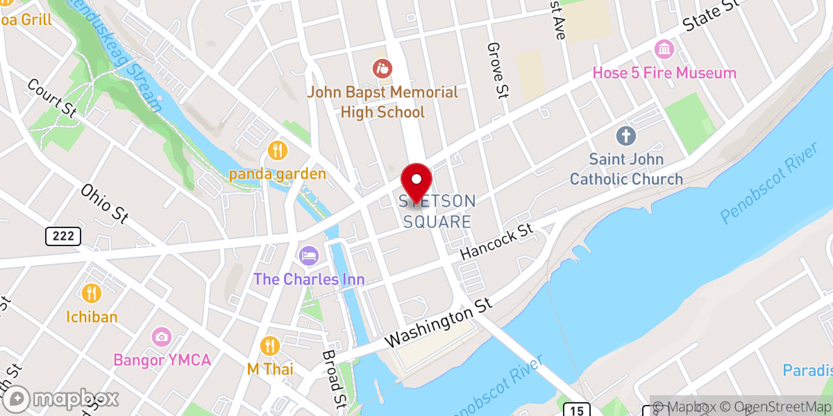 Map showing location of All Souls Congregational Church