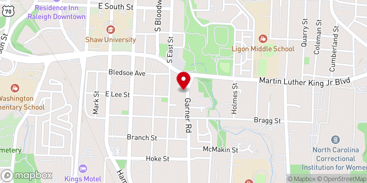 Map showing location of Resurrection Tabernacle