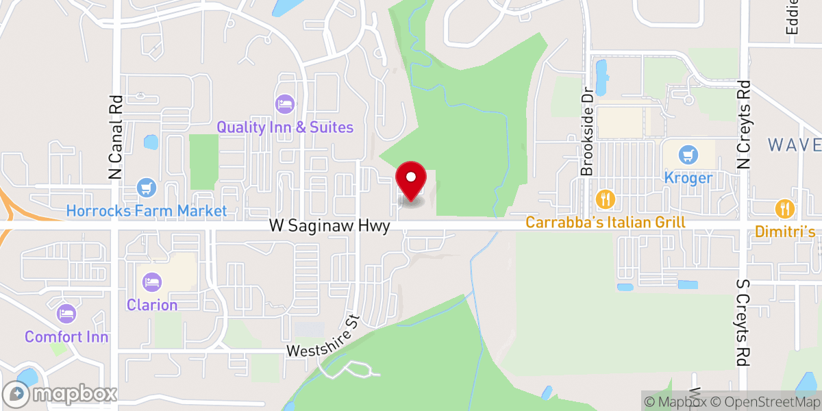 Map showing location of Good Shepherd Lutheran Church
