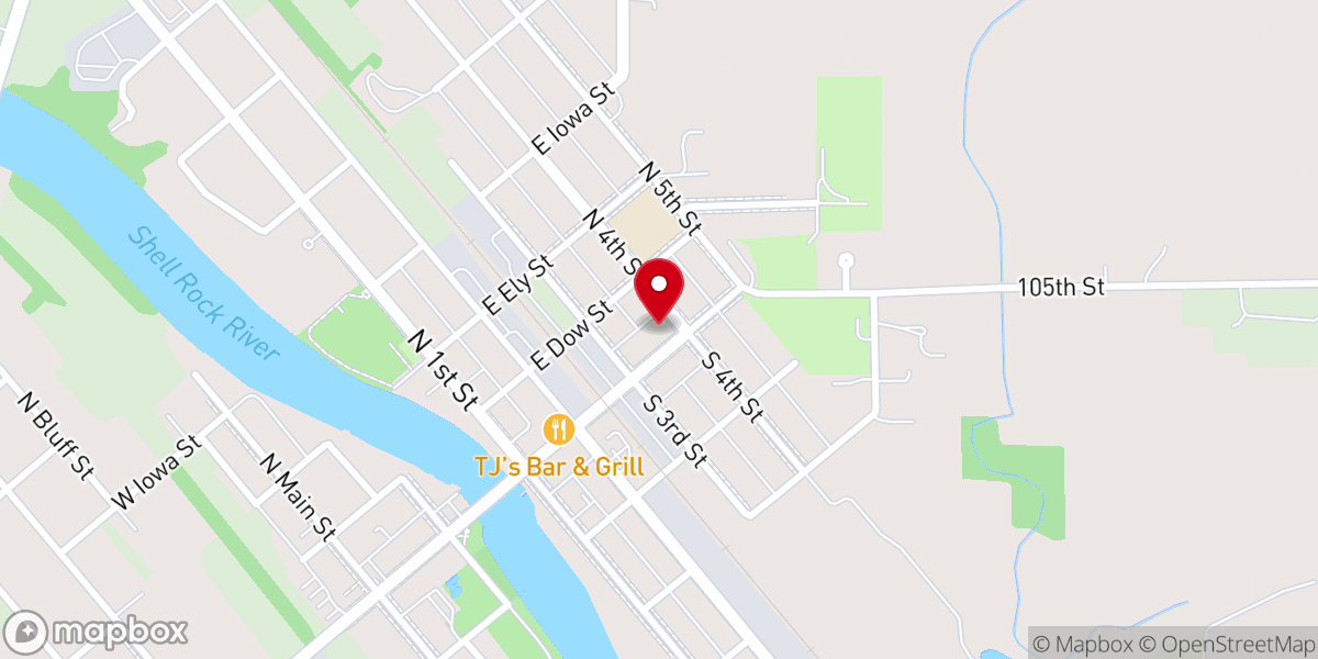 Map showing location of First Presbyterian Church