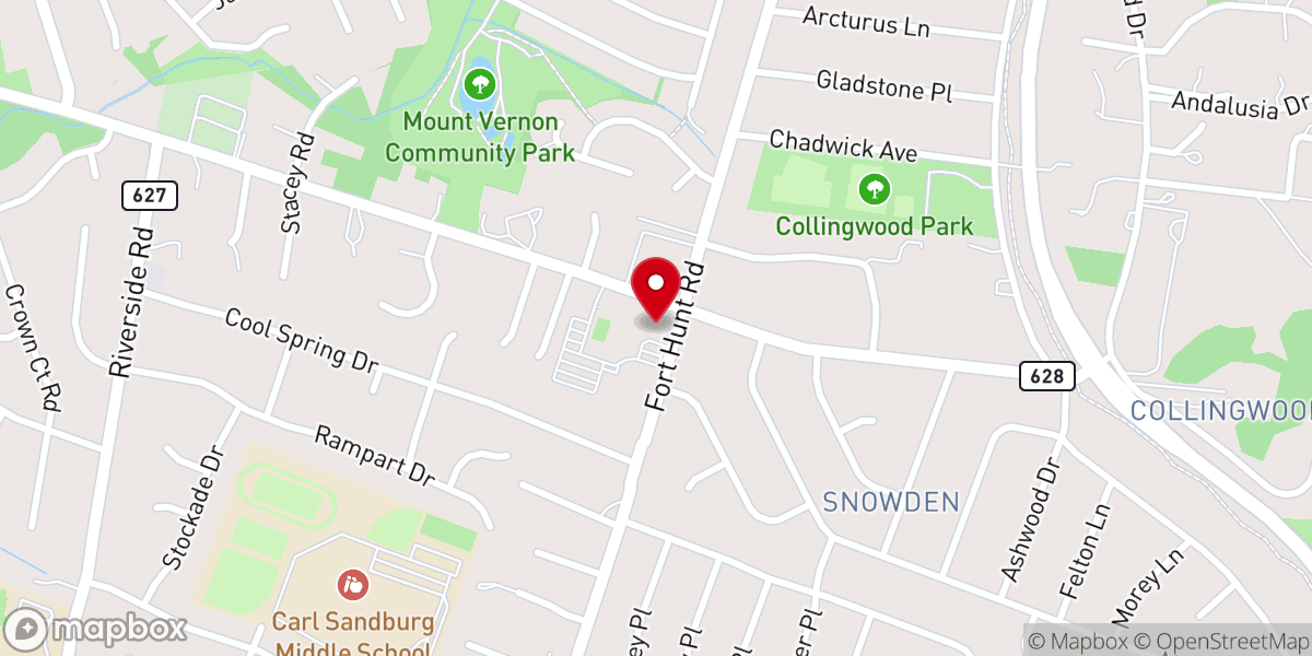 Map showing location of Aldersgate UMC