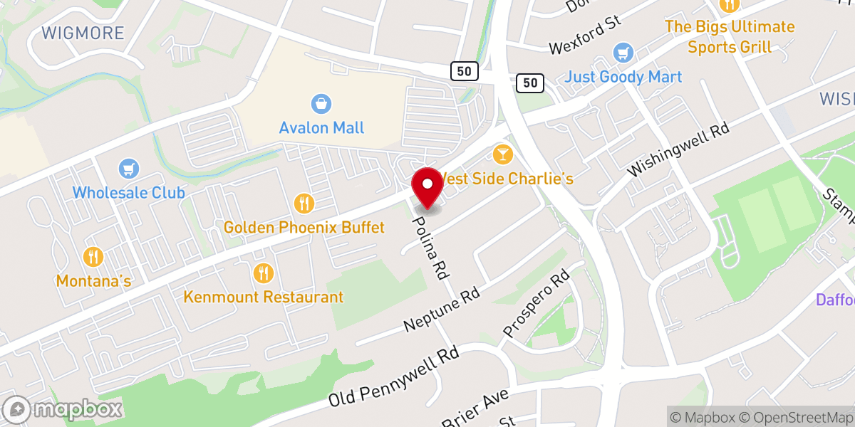 Map showing location of Faith Bible Chapel