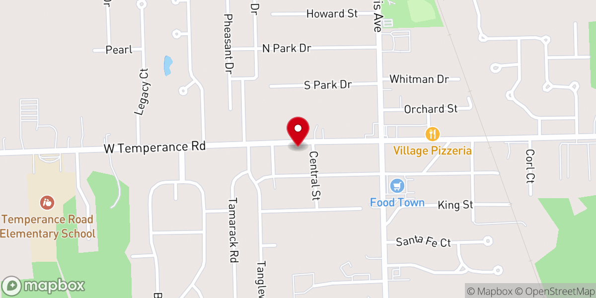 Map showing location of Fellowship Bible Church