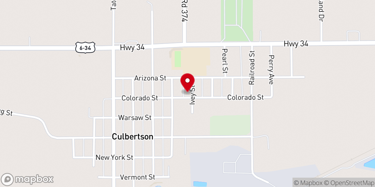 Map showing location of St Johns Lutheran Church