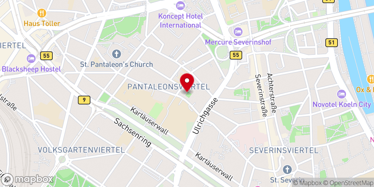 Map showing location of Karmelitinnenkloster „Maria vom Frieden“