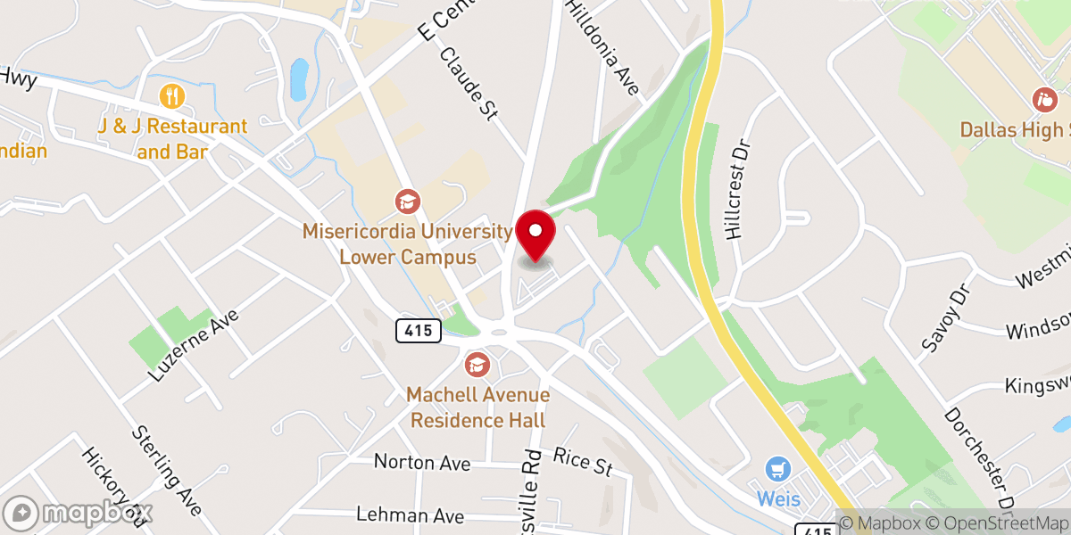 Map showing location of UPS Access Point location