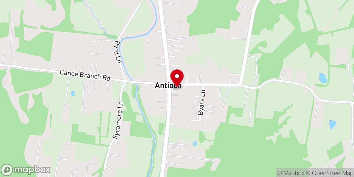Map showing location of Church of Christ Antioch