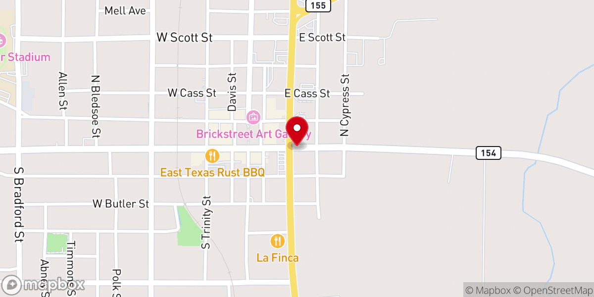 Map showing location of Mt Lebanon Cme Church Rosewood