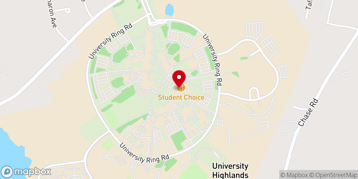 Map showing location of Catholic Campus Ministry at UMD