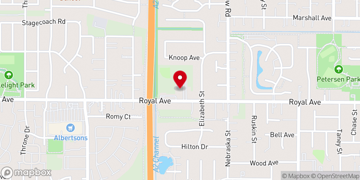 Map showing location of Bethesda Lutheran Church & Preschool