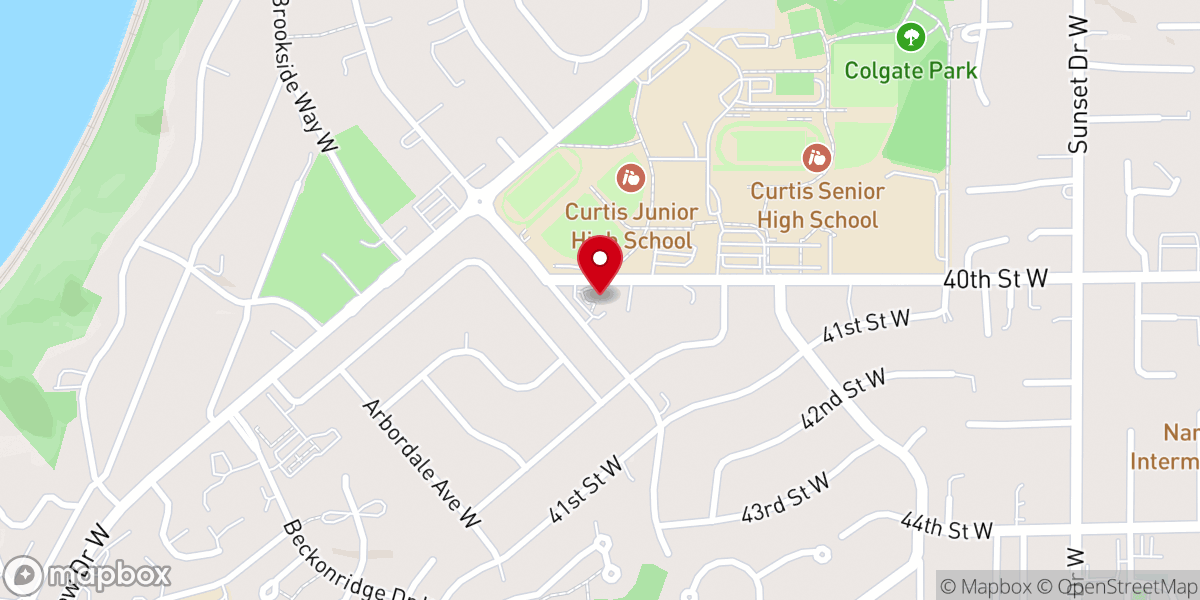 Map showing location of Mt. Cross Lutheran Church